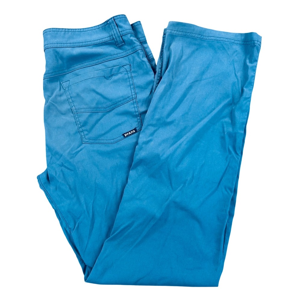Prana Brion Straight Leg Hiking Climbing Pants Men's 32x32 Blue M4BN32312 *Read
